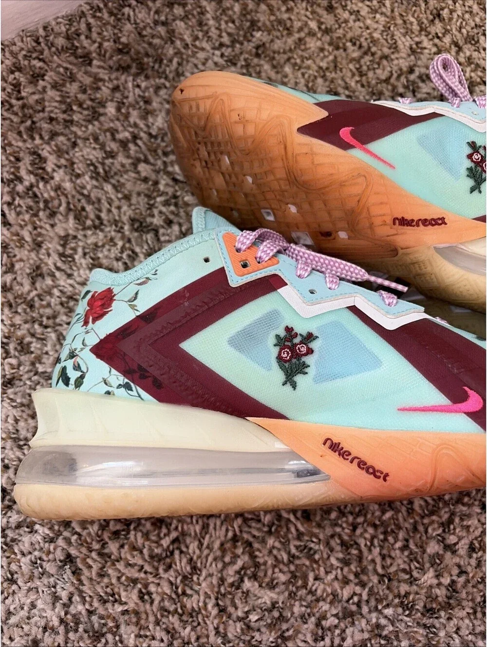 Nike LeBron 18 Low x Mimi Plange Daughters Men's Size 7.5 US Shoes CV7562-400